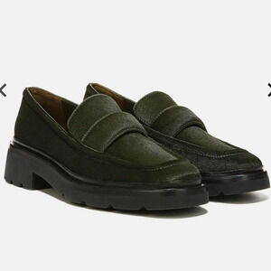 Vince Green Robin Pony Hair Loafers